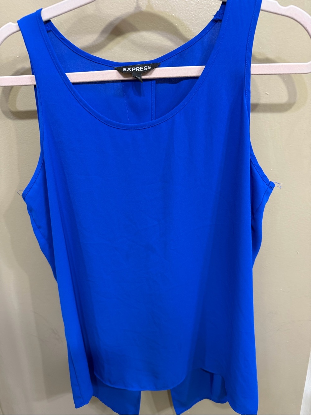 Express Bright Cobalt Blue Scoop Neck Tank